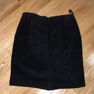 Suede skirt